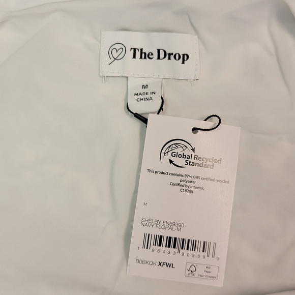 The Drop Shelby Cutout Dress Blue Floral Strappy Sleeveless Maxi Women's M - Picture 3 of 5